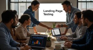 landing page testing team