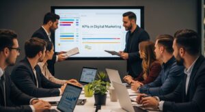 kpis in digital marketing team office