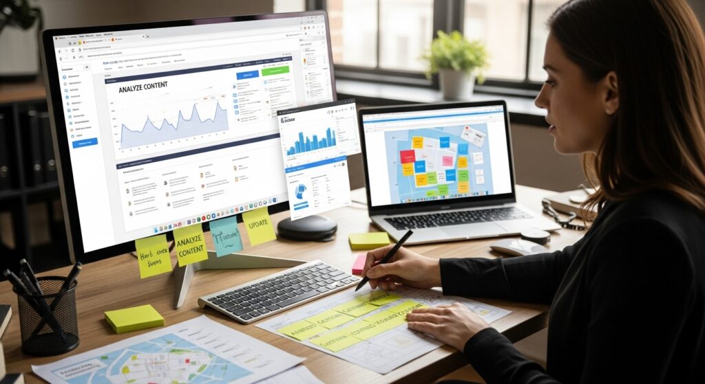 updating website content