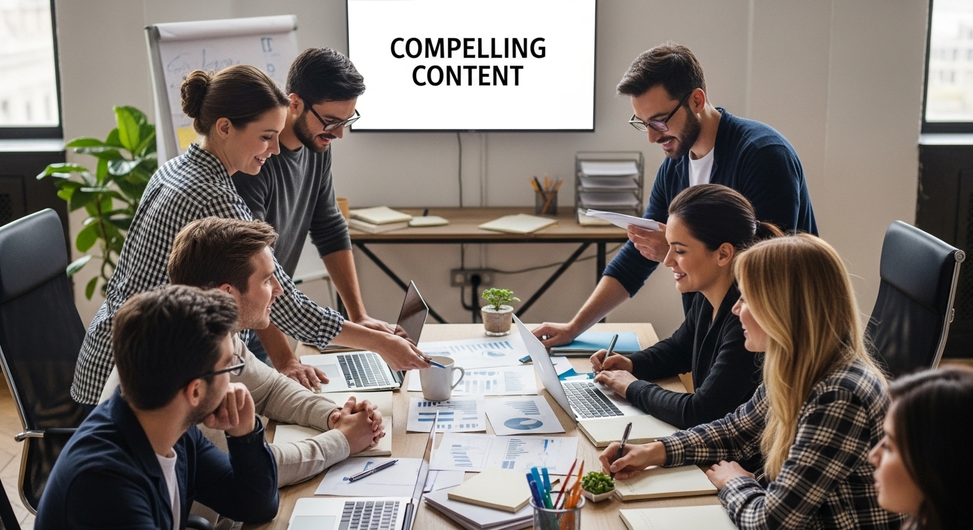 business team content creation
