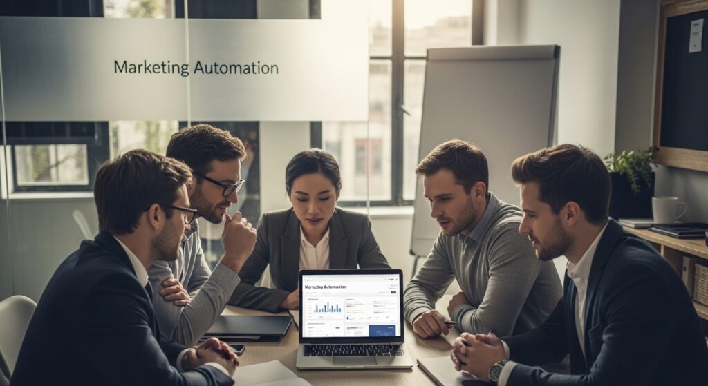 marketing automation office teamwork