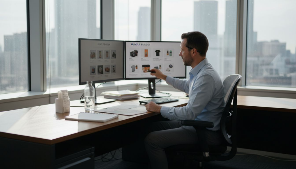 E-commerce manager planning cross selling strategies