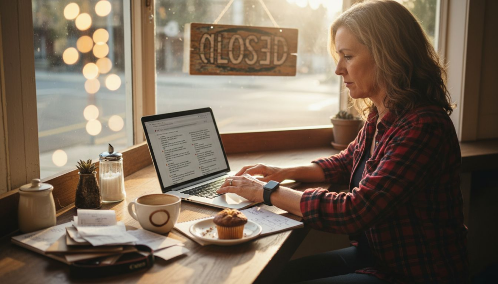 Business owner replies to customer online review